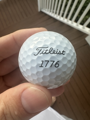 Celebratory 1776 Titleist