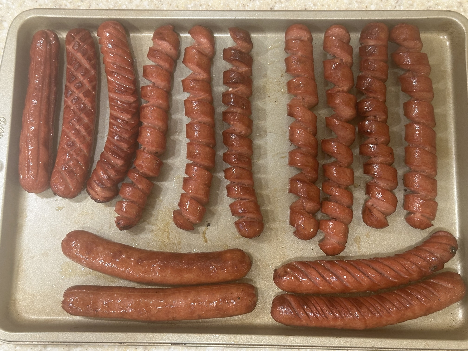 Potpourri of fun’ly cut hot dogs