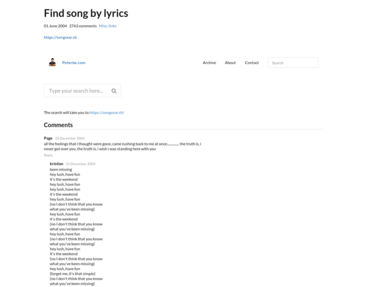 Find Song By Lyrics