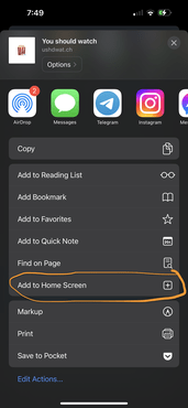 Add to Home Screen